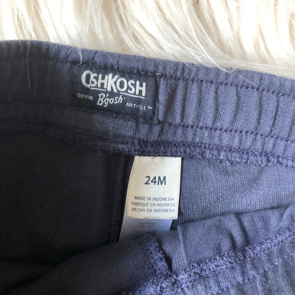 🎈$7🎈24M OshKosh B’gosh boy Summer outfit T-shirt Shorts Shirt Navy Blue - Picture 2 of 3